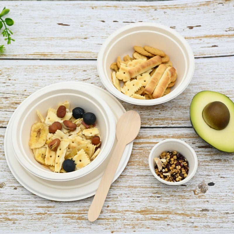 350ml Sugarcane Fiber Bowl (500Pcs/Ctn)