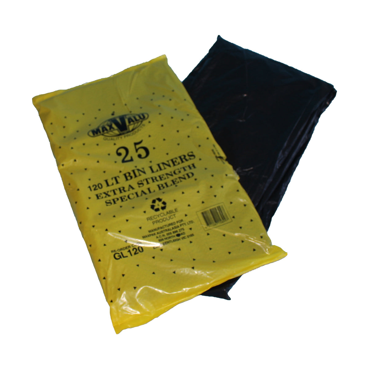 120L -Bin Liners H/Duty (250 Pcs)