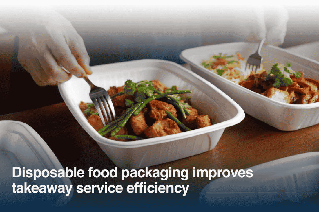 Disposable food packaging improves takeaway service efficiency
