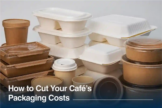 Disposable food packaging and takeaway containers for cafes