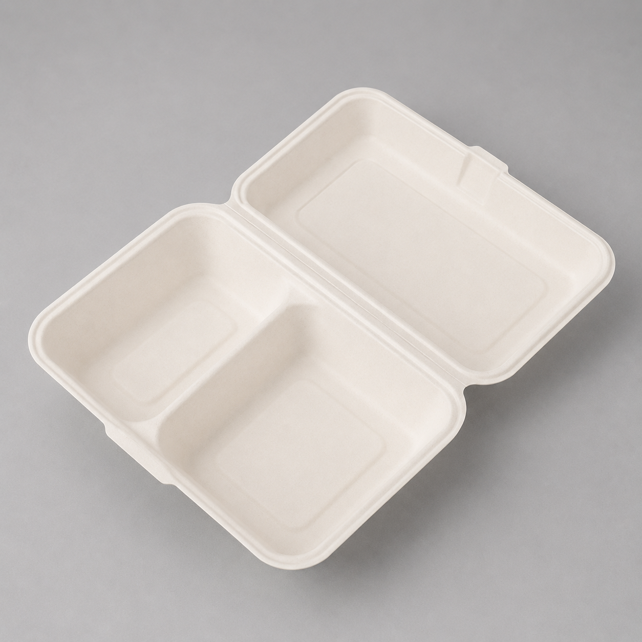 1000ml 2-Compartment Clamshell