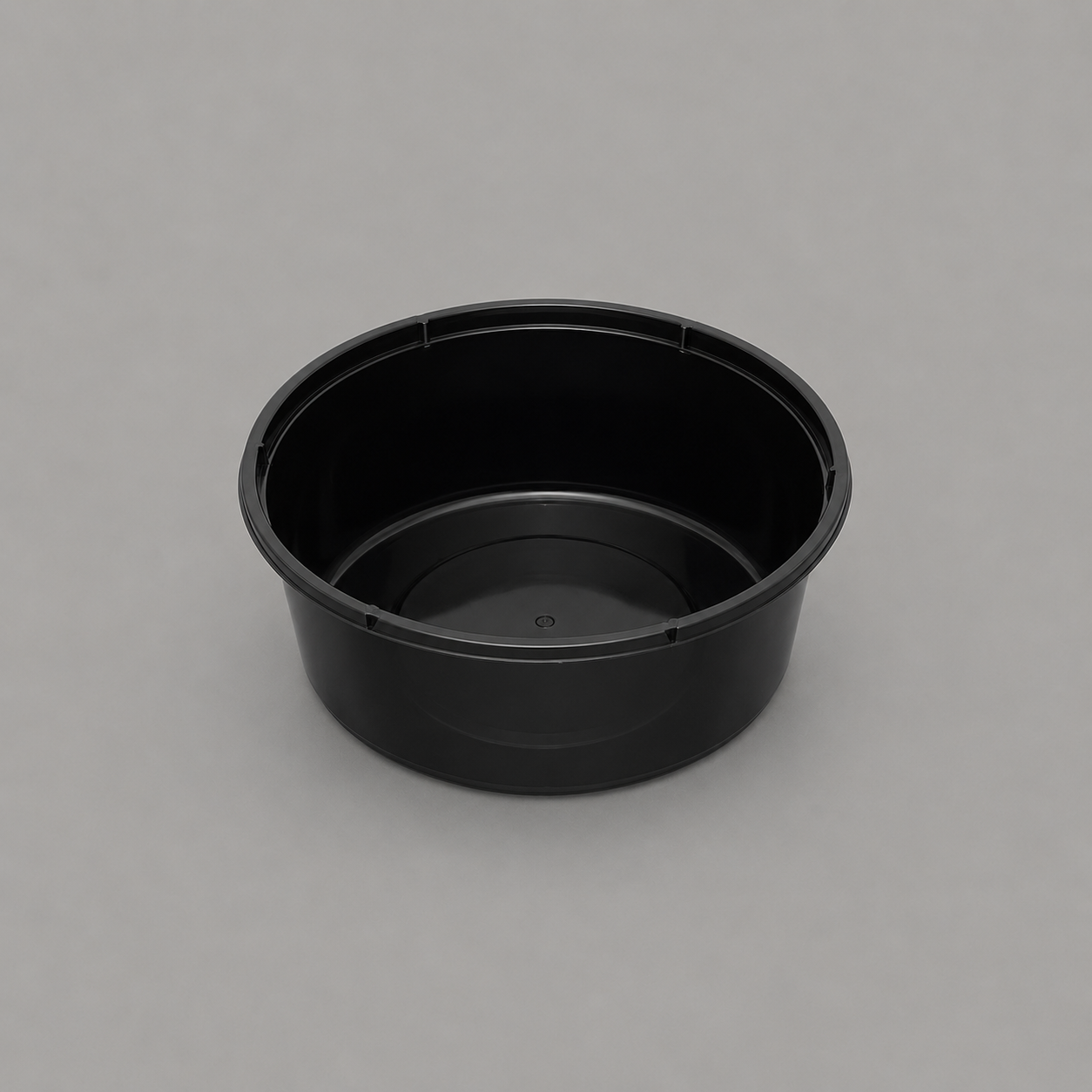 280ml Round Container Black