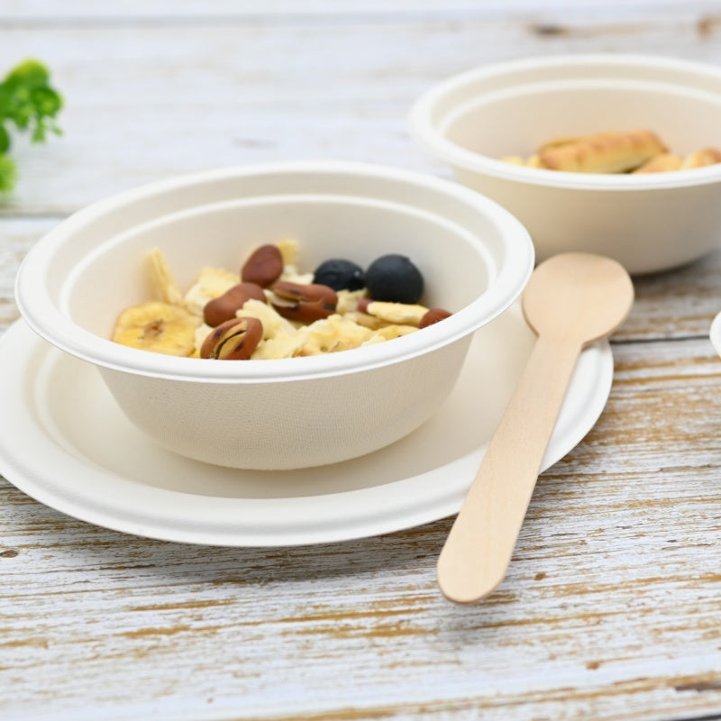 350ml Sugarcane Fiber Bowl (500Pcs/Ctn)