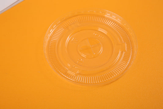 98mm PET Flat Lid with X Hole (1000Pcs/Ctn)