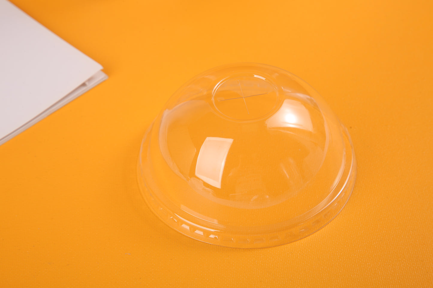 98mm PET Dome Lid with X Hole (1000Pcs/Ctn)