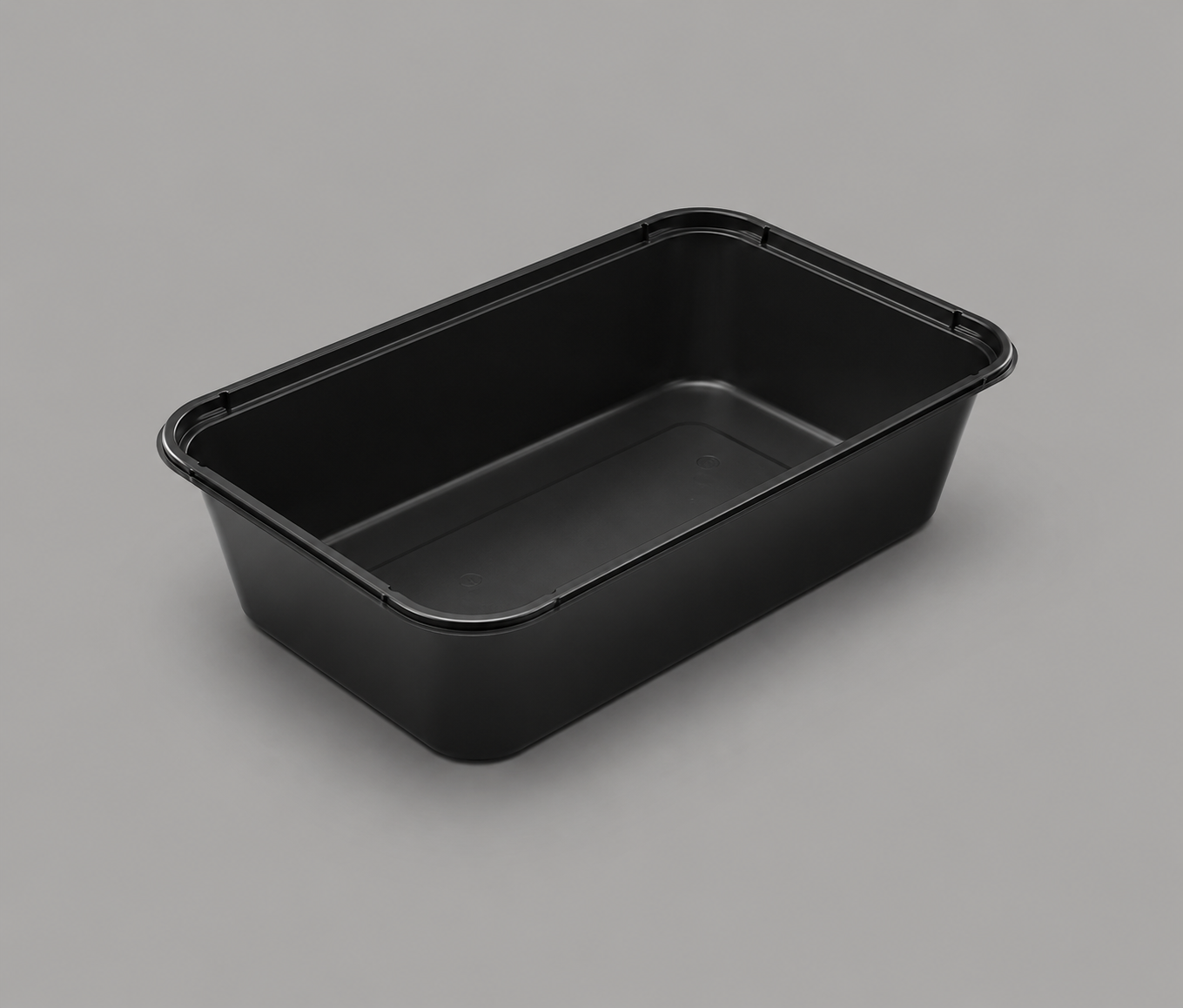 500ml Rectangular Container Black