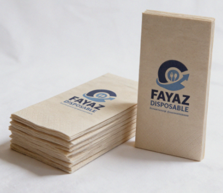 2 Ply Brown Natural Disposable Napkins (1/8 Fold) – 50pcs / 100pcs Pack