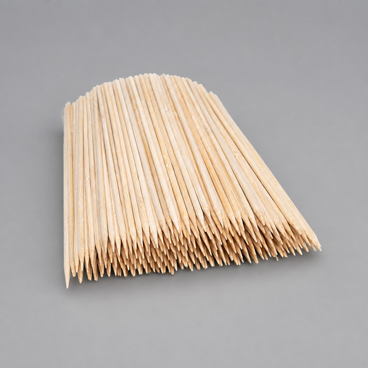 15cm Round Bamboo Skewers