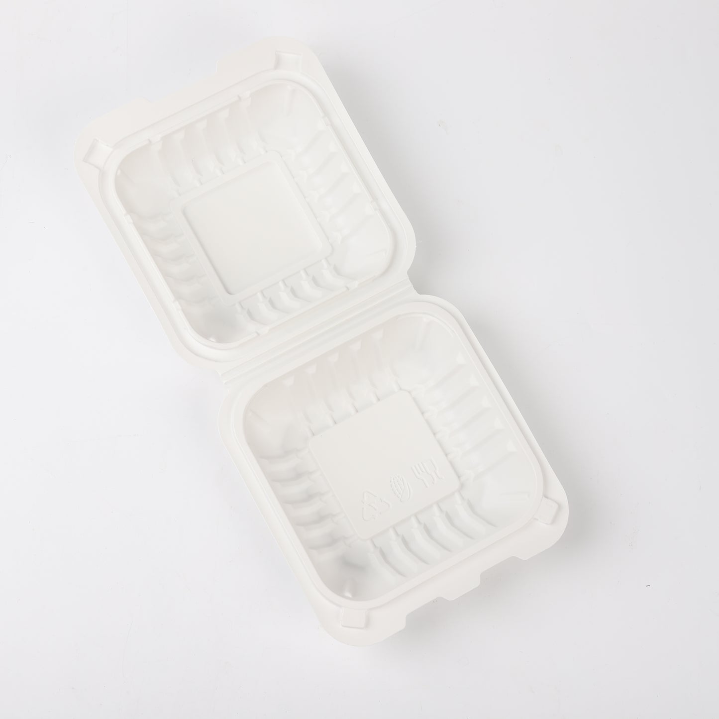 6" Inch Cornstarch Burger Box (500Pcs/Ctn)