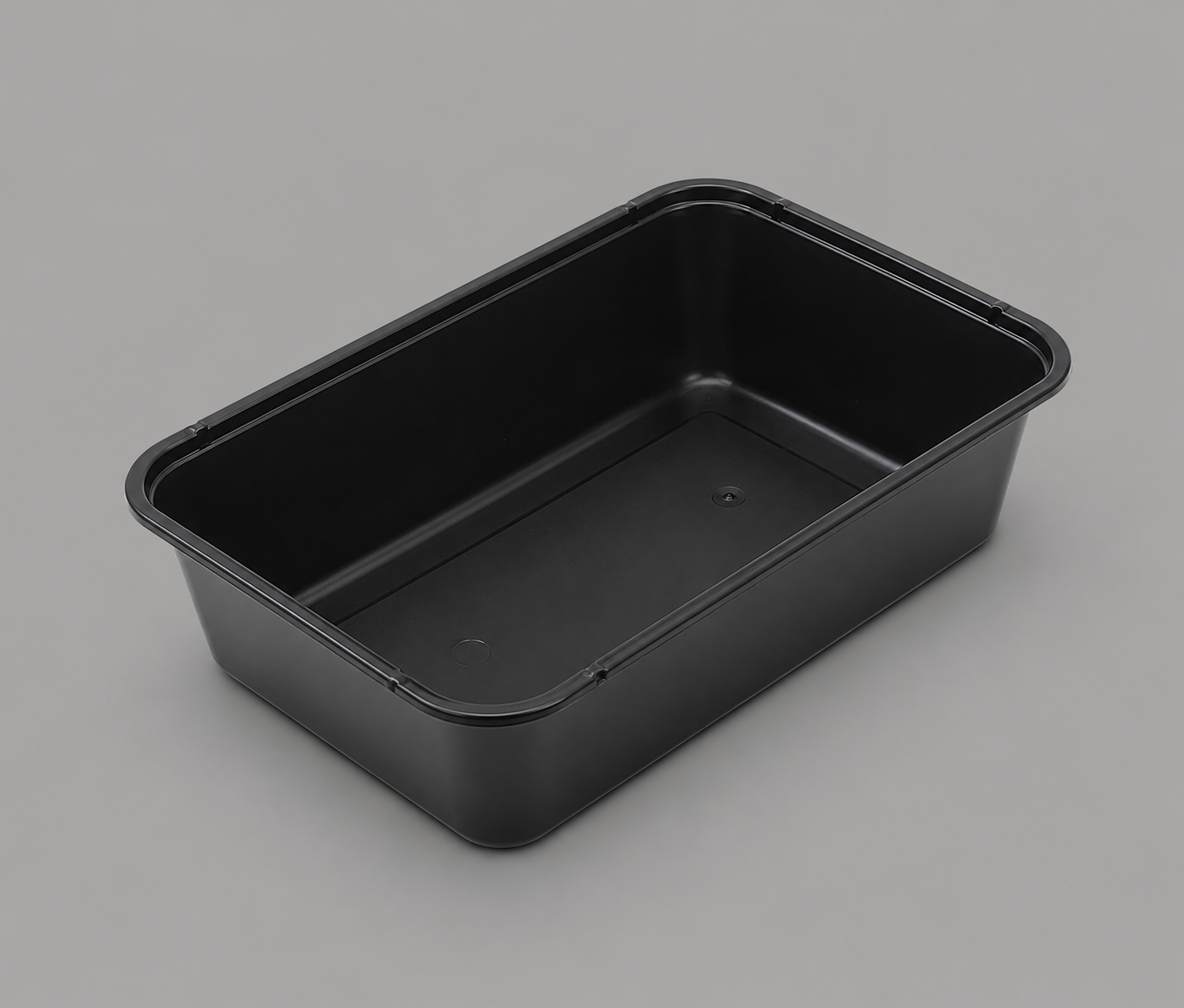 650ml Rectangular Container Black