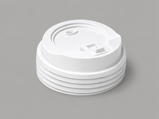 90mm PP Cup Lid White