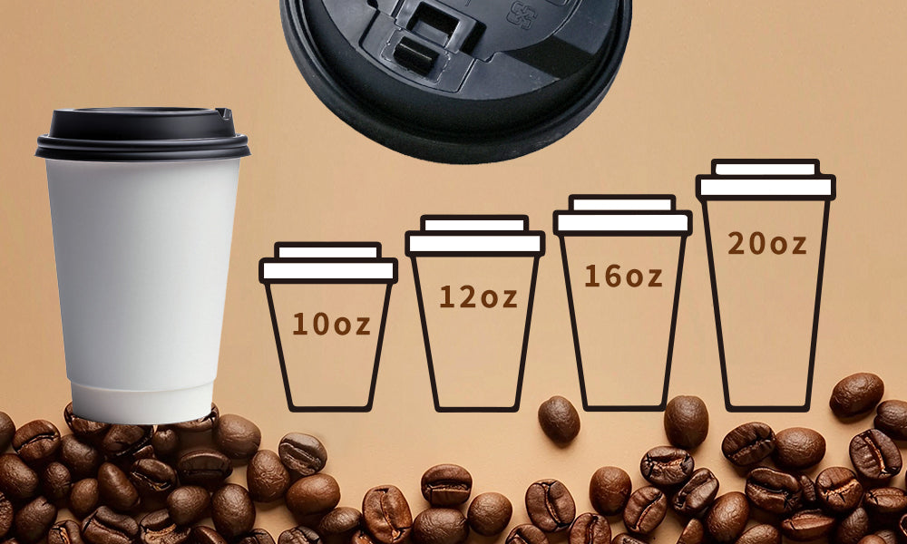 90mm PP Cup Lid - Black (1000Pcs/Ctn)