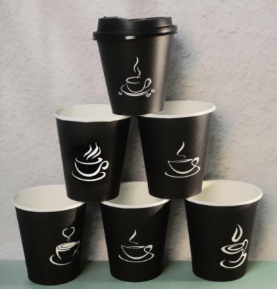 10oz Single Wall Paper Cup – Black