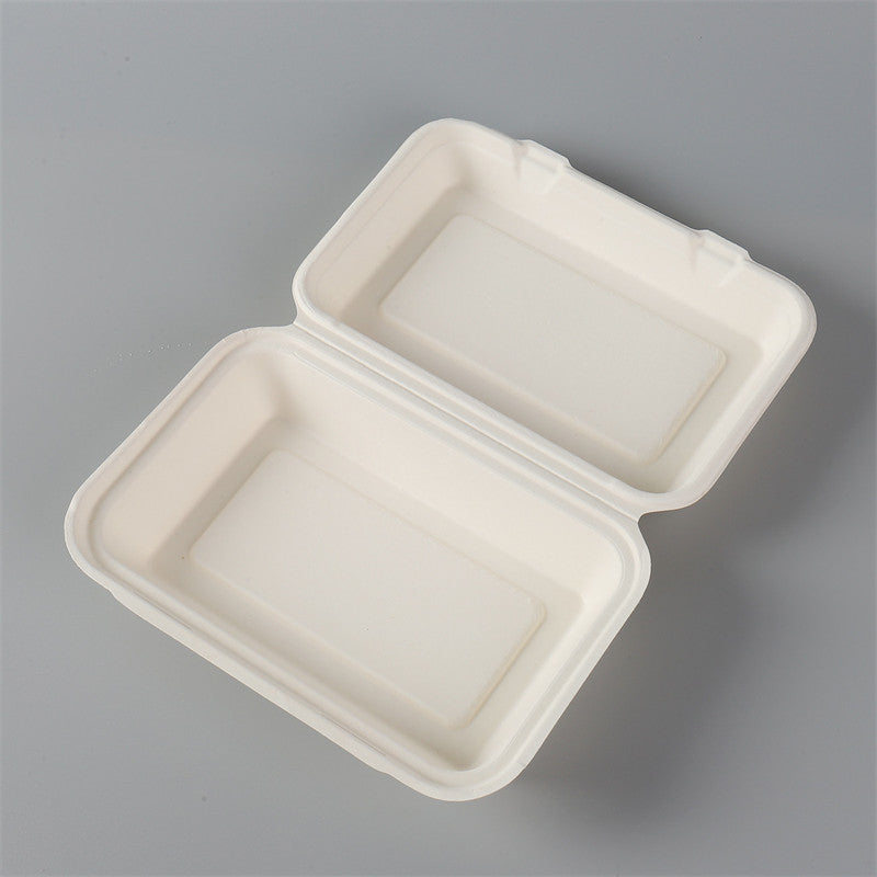 1000ml Sugarcane Fiber Clamshell (500Pcs/Ctn)