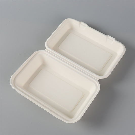 1000ml Sugarcane Fiber Clamshell (500Pcs/Ctn)
